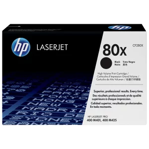 HP 80X High Yield Black Original LaserJet Toner Cartridge,6,900 pages