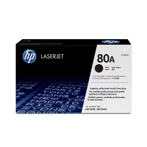 HP 80A Black Toner Cartridge 2,560 Pages Original, CF280A