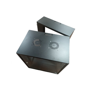 Zone Lite 12U 400+200mm Swing Frame Black Wall Mount Cabinet